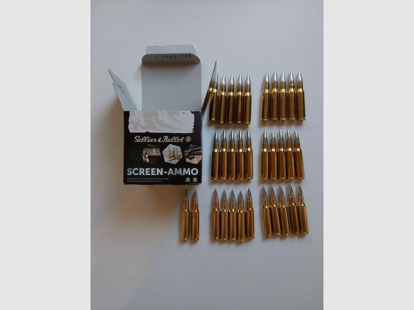 .308Win Screen Ammo munitions d'entraînement sans plomb, 32 cartouches