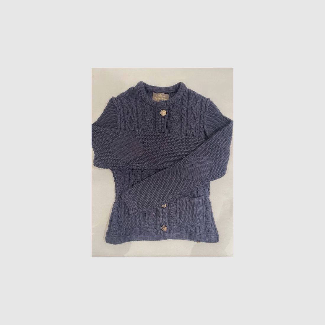 Habsburg Cardigan Donna Mix Cotone-Cashmere in Blu Navy, immagine 2 di 2