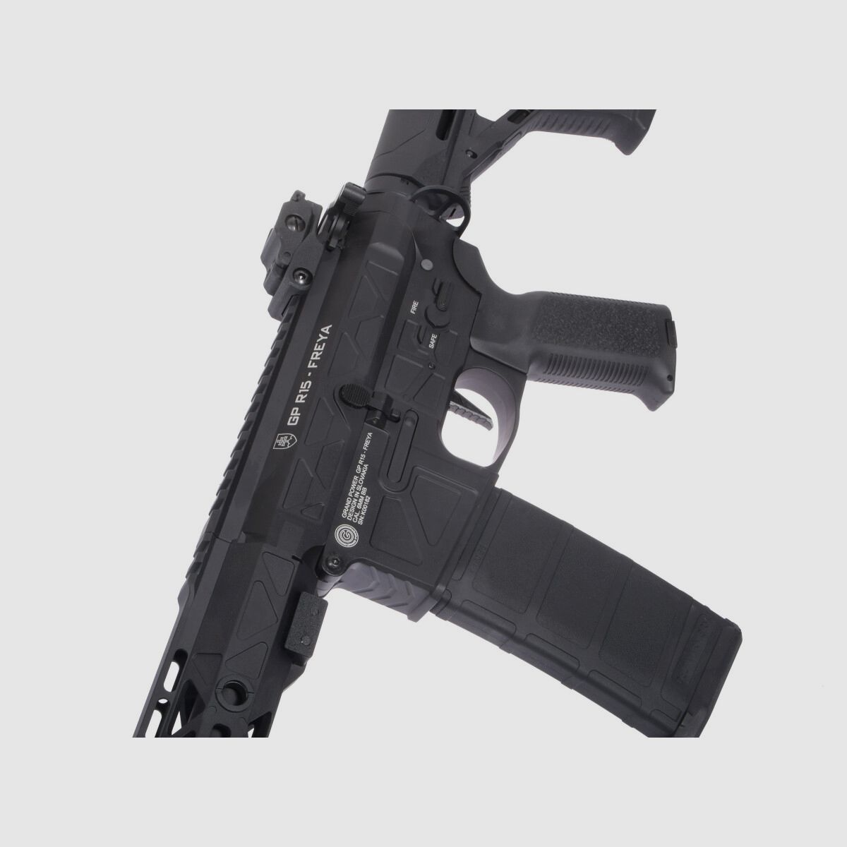 GP R15 FREYA 13" CNC Mlok FREYA ALPHA S-AEG Schwarz Frei ab 18 Jahren | Delta Armory