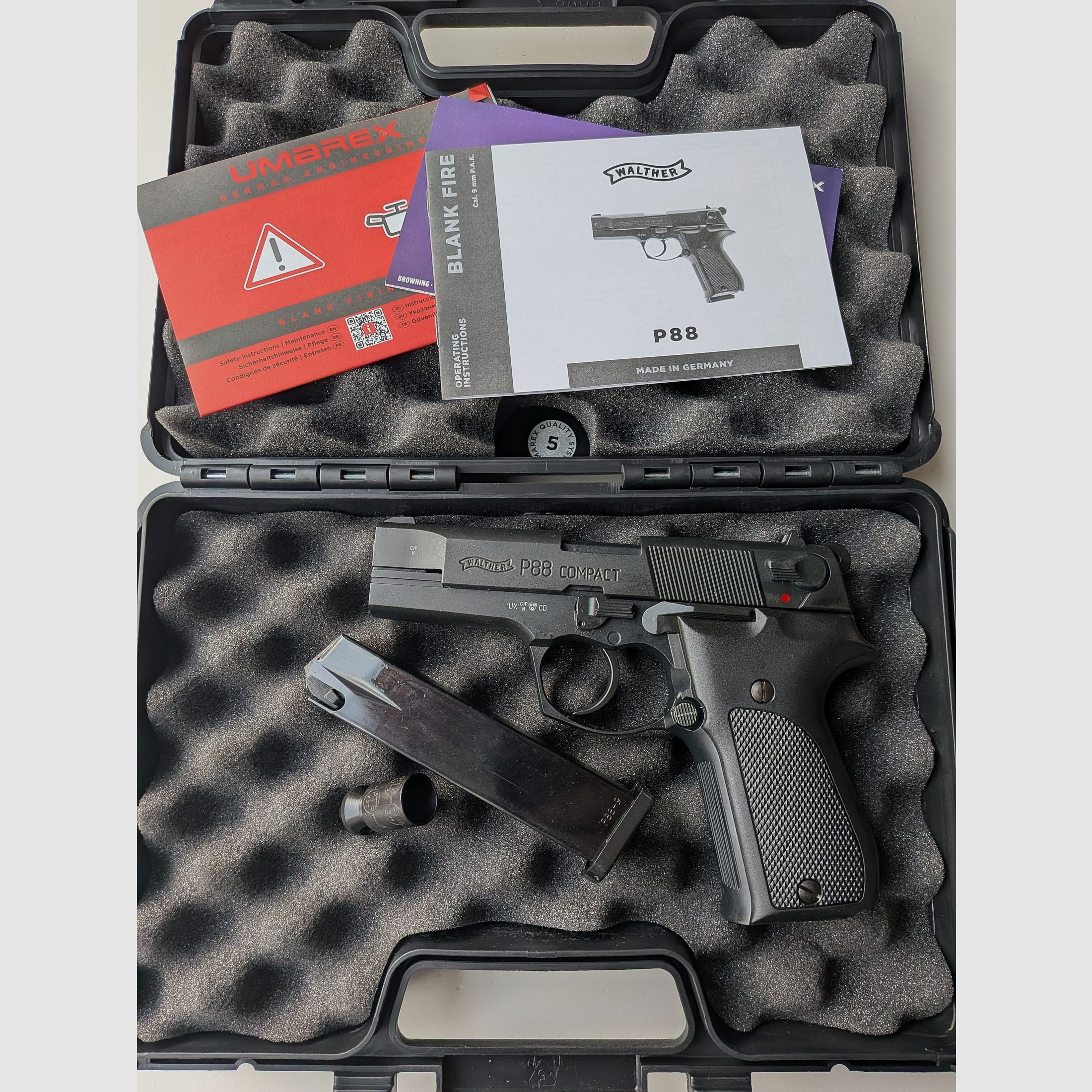 Walther P88 Compact ( P 88 ) Pistolet à blanc 9mm P.A.K++ NEUF++