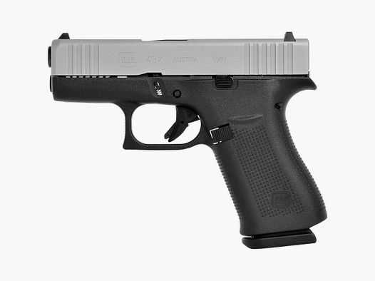 Glock 43X silver slide Pistole