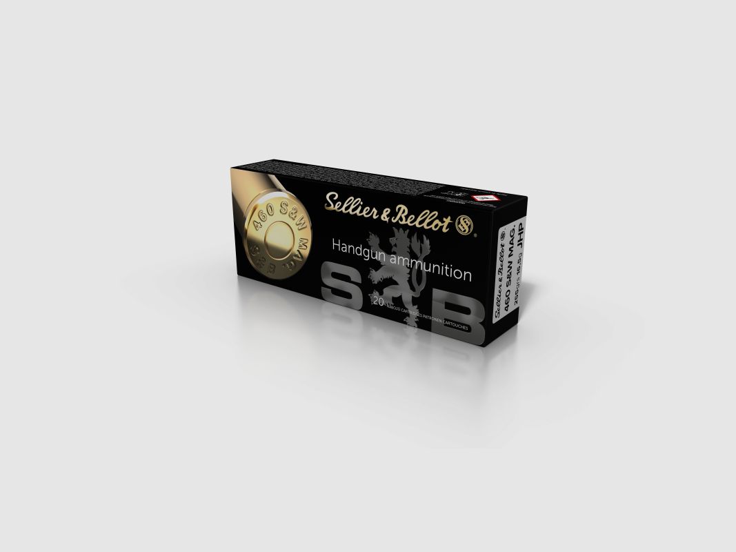 S&B 460 S&W 255 GRS / 16.6 G JHP 20 PCS, image 1 of 3