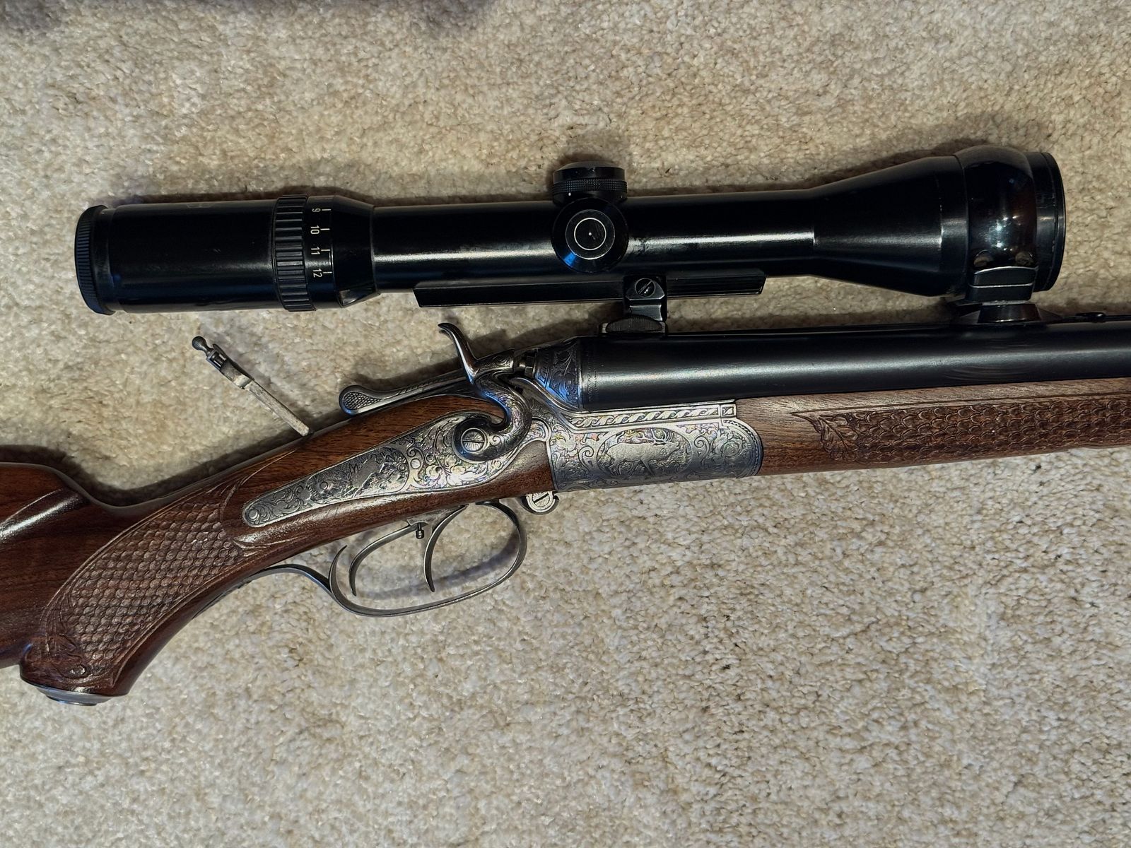 Sauer & Sohn Hahndrilling mit Seitenöffnung und kurzem Einstecklauf  |  KAL .30-30Win  |  16/70 |  .22 Magn. LFB