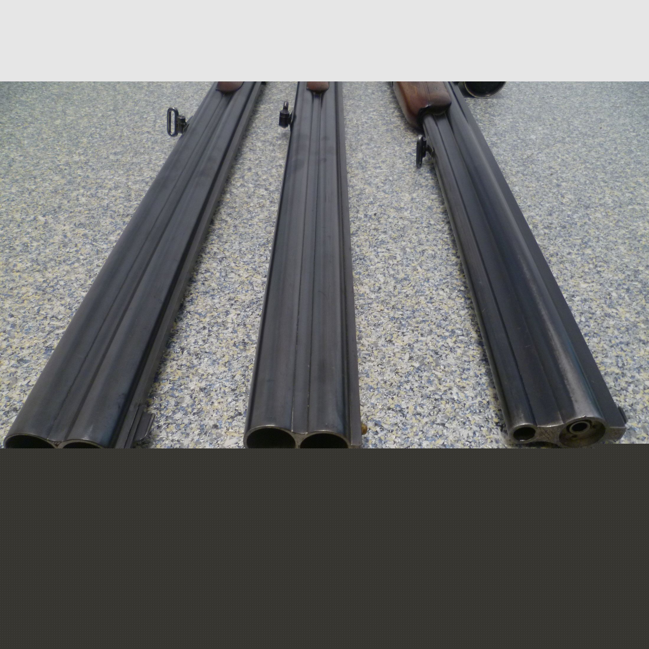 Bockbüchsflinte mit 2 BDF-Austauschläufen Merkel/Bühag/Adamy 8x57IRS & 12/70 sowie 12/70