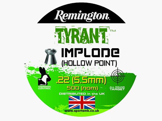 Remington Tyrant Implode Shoch Round Kal. .22 / 5,5mm, 250 Schuss