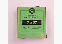 RWS (WZd.Fa.Rottweil) rifle cartridges 7x57