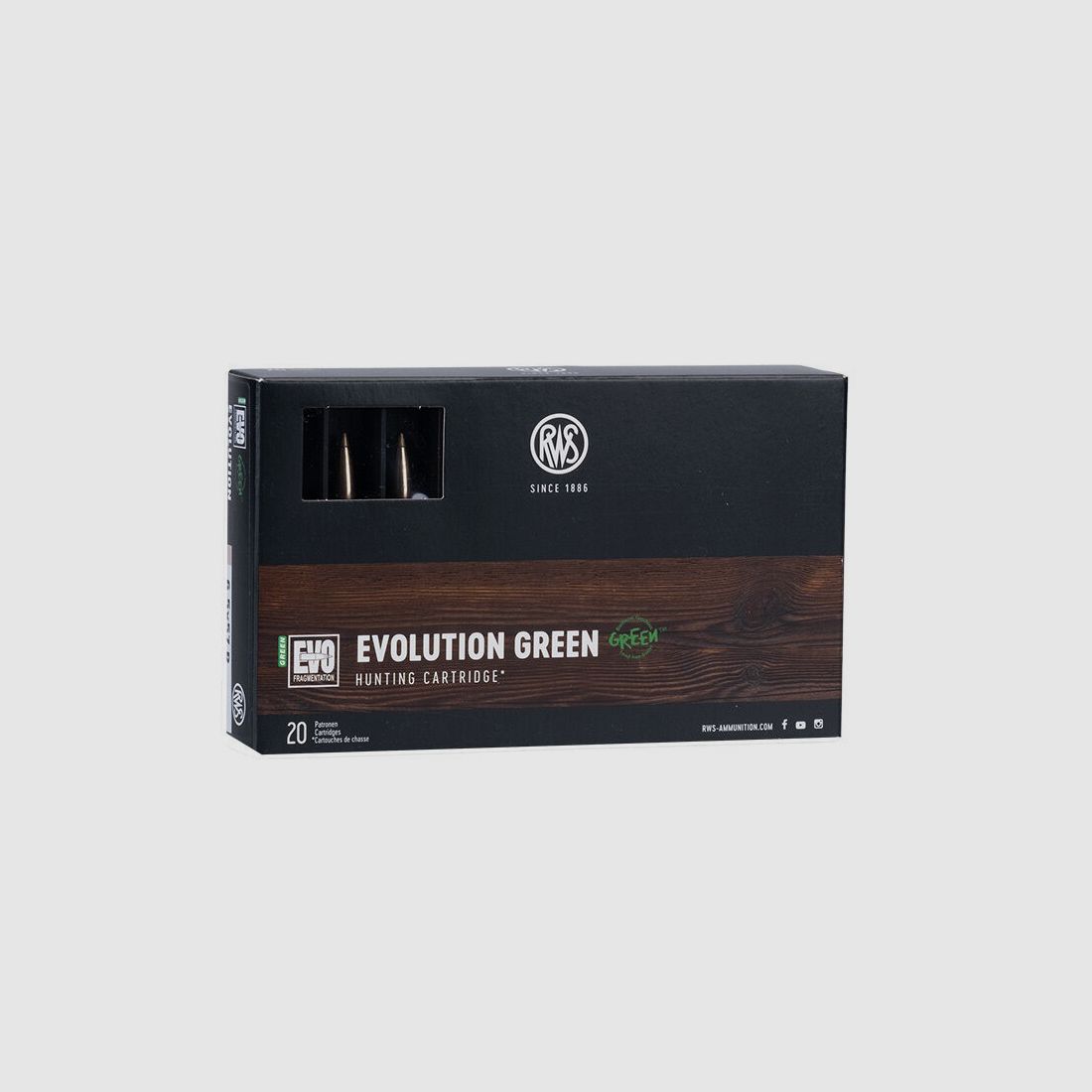RWS 6.5X57R Evolution Green 6.0gr./93gr