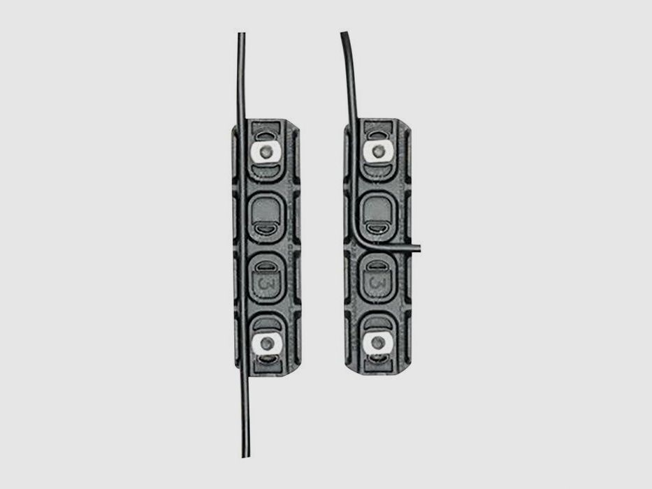 STRIKE INDUSTRIES-Coperture per rotaia M-LOK AR-15 per gestione cavi, lunghe, nere, confezione da 2, immagine 3 di 3