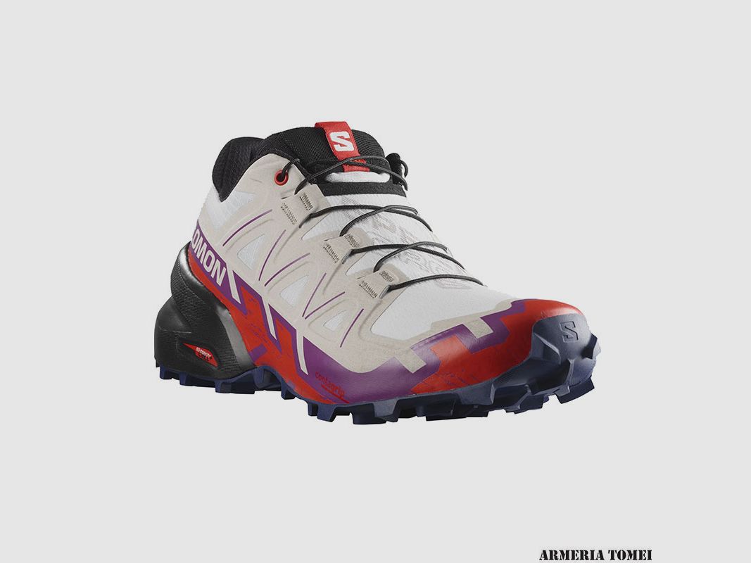 SALOMON – DONNA – SPEEDCROSS 6 W White / Sparkling Grape / Fiery Red, immagine 2 di 6