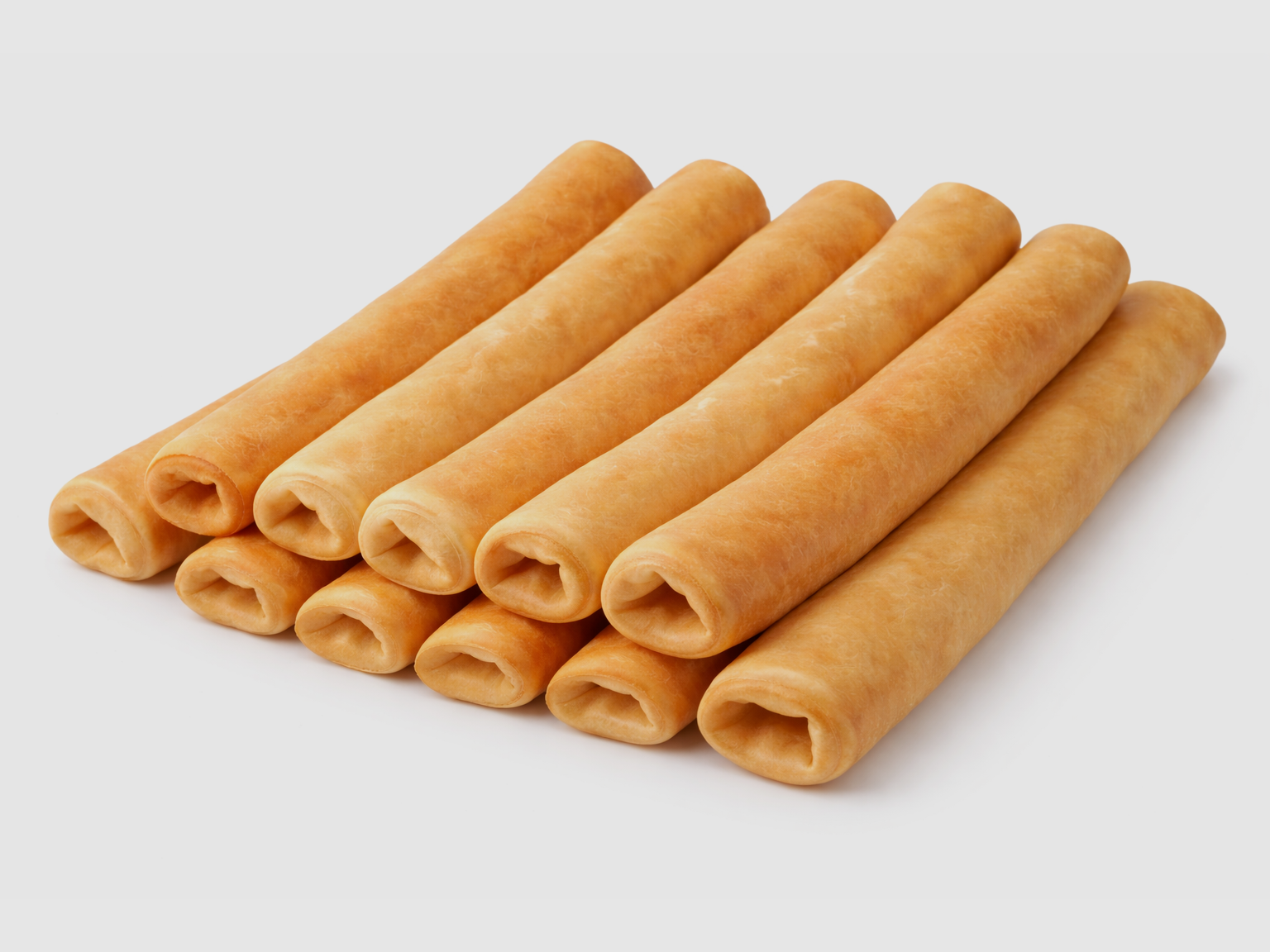 Petstyle living – Geräucherte gepuffte Rinderrolle 25 cm – 2 Stück (Hundesnack)