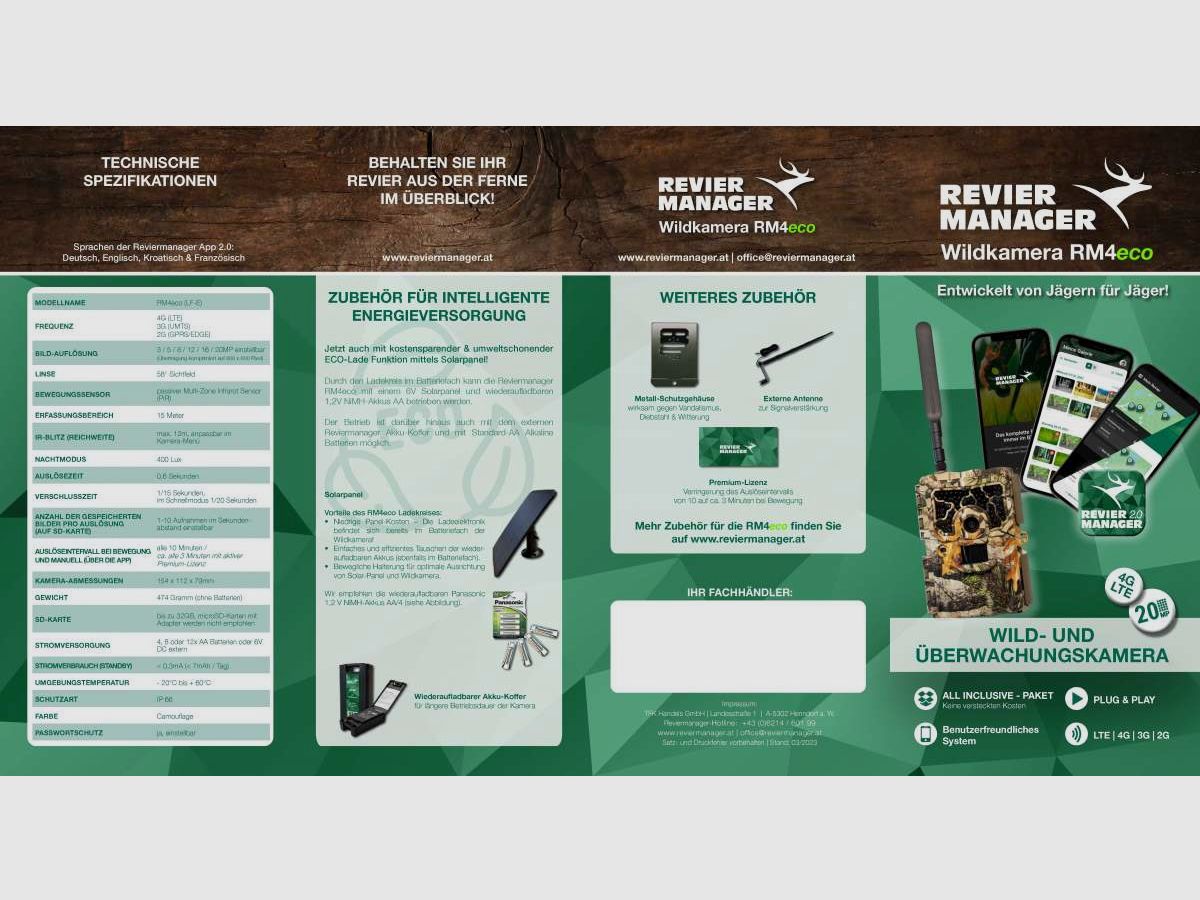 Reviermanager RM4eco (camouflage) Wildkamera, Bild 2 von 5
