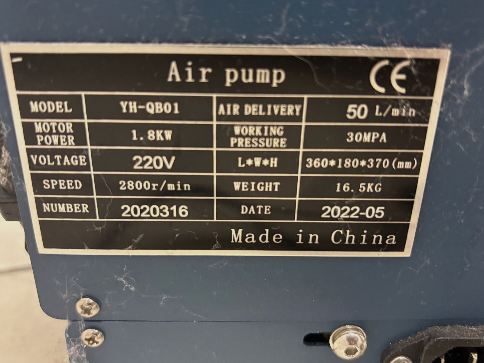 wenig benutze HP Max als Komplettset (inkl. Kompressor)