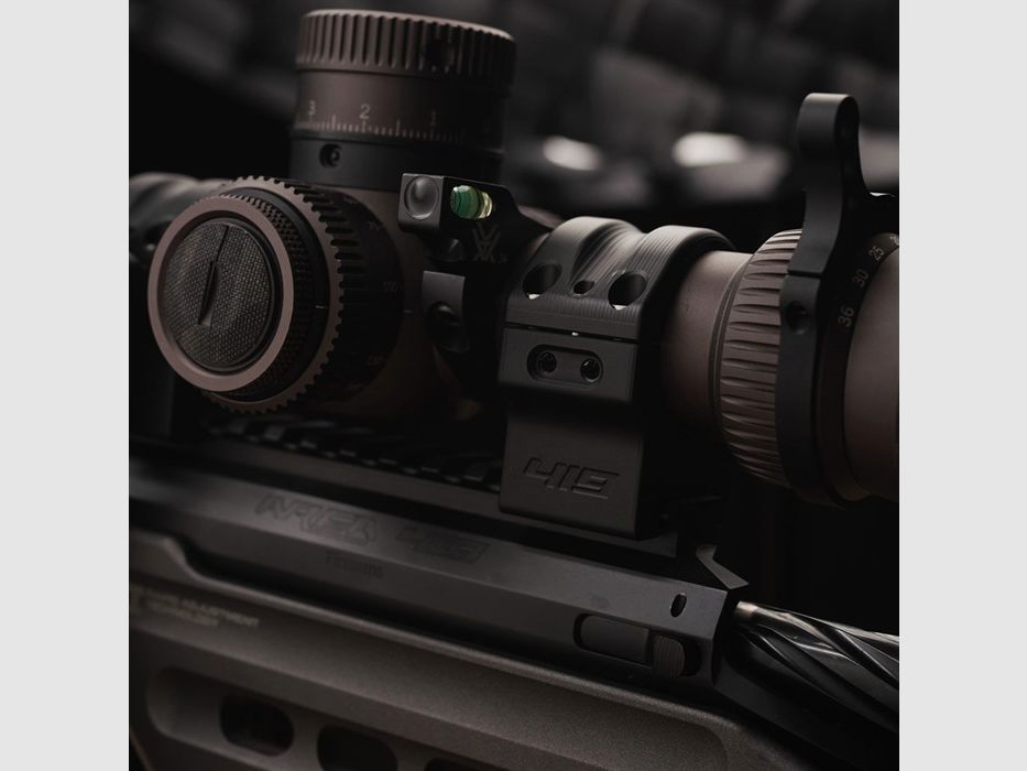 AREA 419 SCOPE AREA 419 MATCH 30MM DIAMETER MEDIUM (1.10″) RINGS ALUMINUM BLACK, imagen 3 de 3