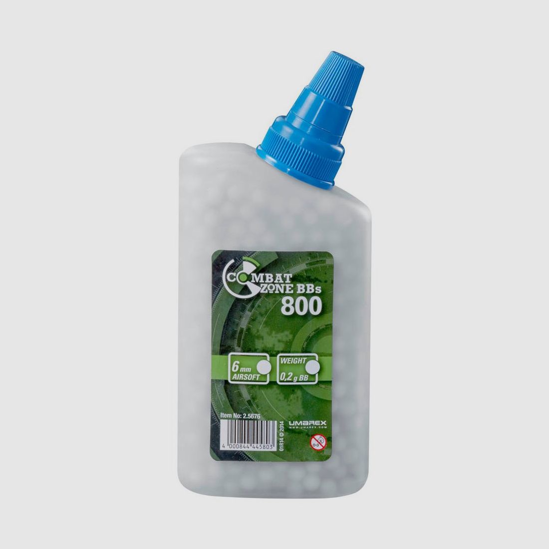 Combat Zone Basic BBs 6 mm, 0,20 g, weiß, 800 St., Flasche