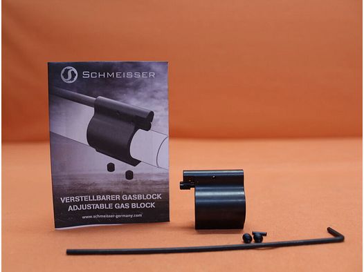 Schmeisser AR-15: Adjustable gas block .750 Schmeisser adjustable gas take-off with locking 20 positions