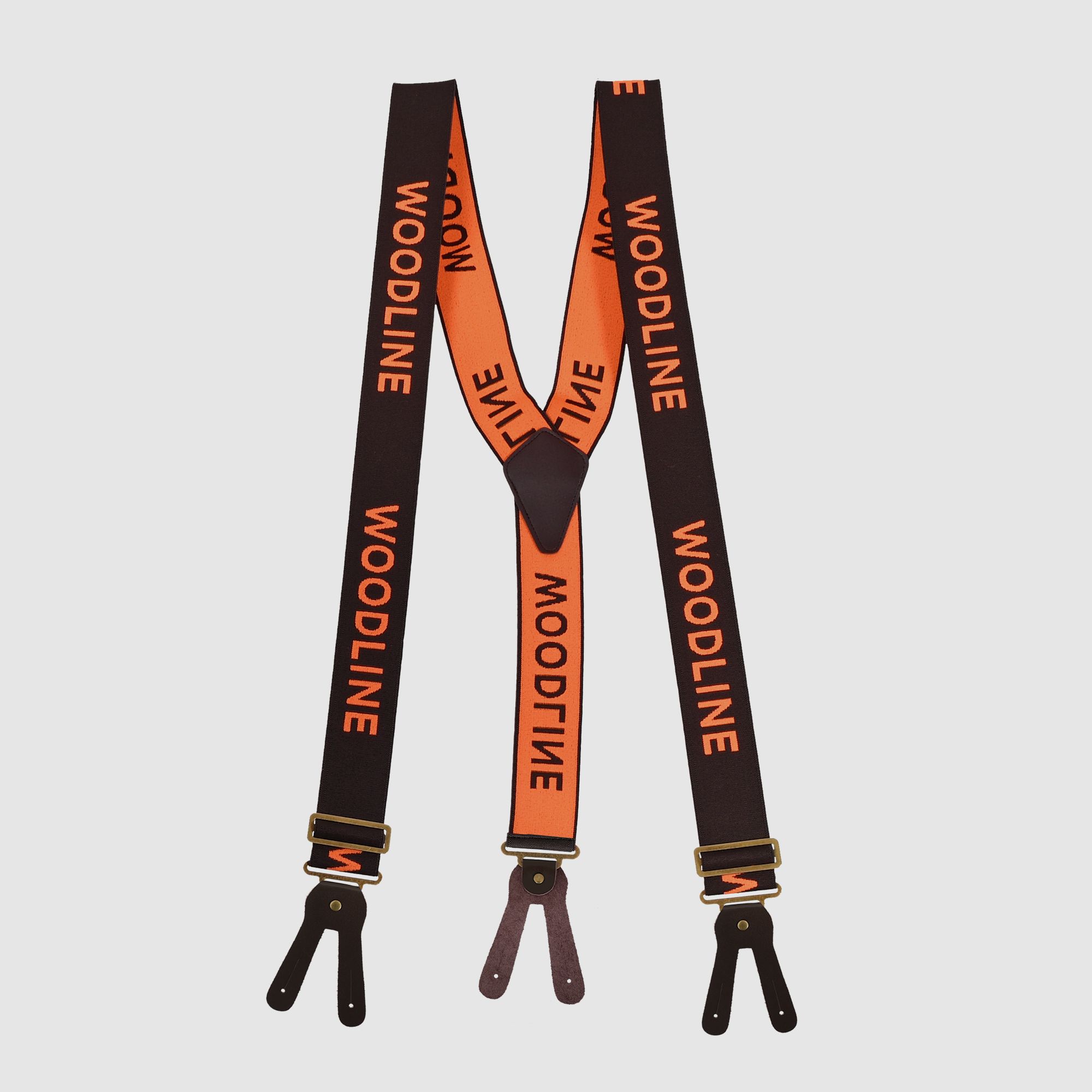 Woodline tirantes marrón/naranja 50 mm