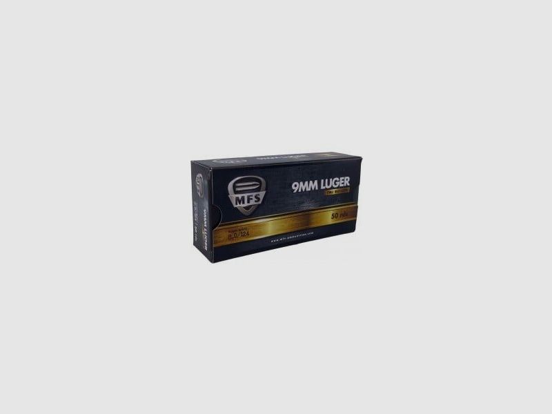 Munitions MFS Kal. 9×19 TMJ 124gr – Box mit 50