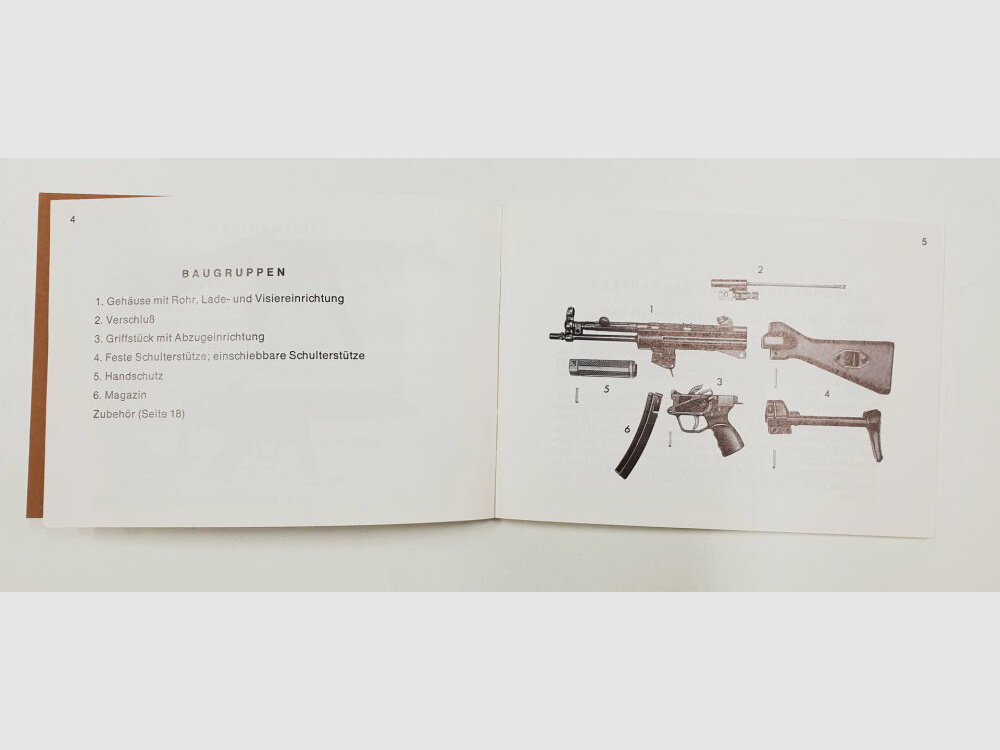 Heckler & Koch Handbuch Heckler und Koch ZOLL HK MP5Z MP5KZ MP5KA1Z MP5SDZ