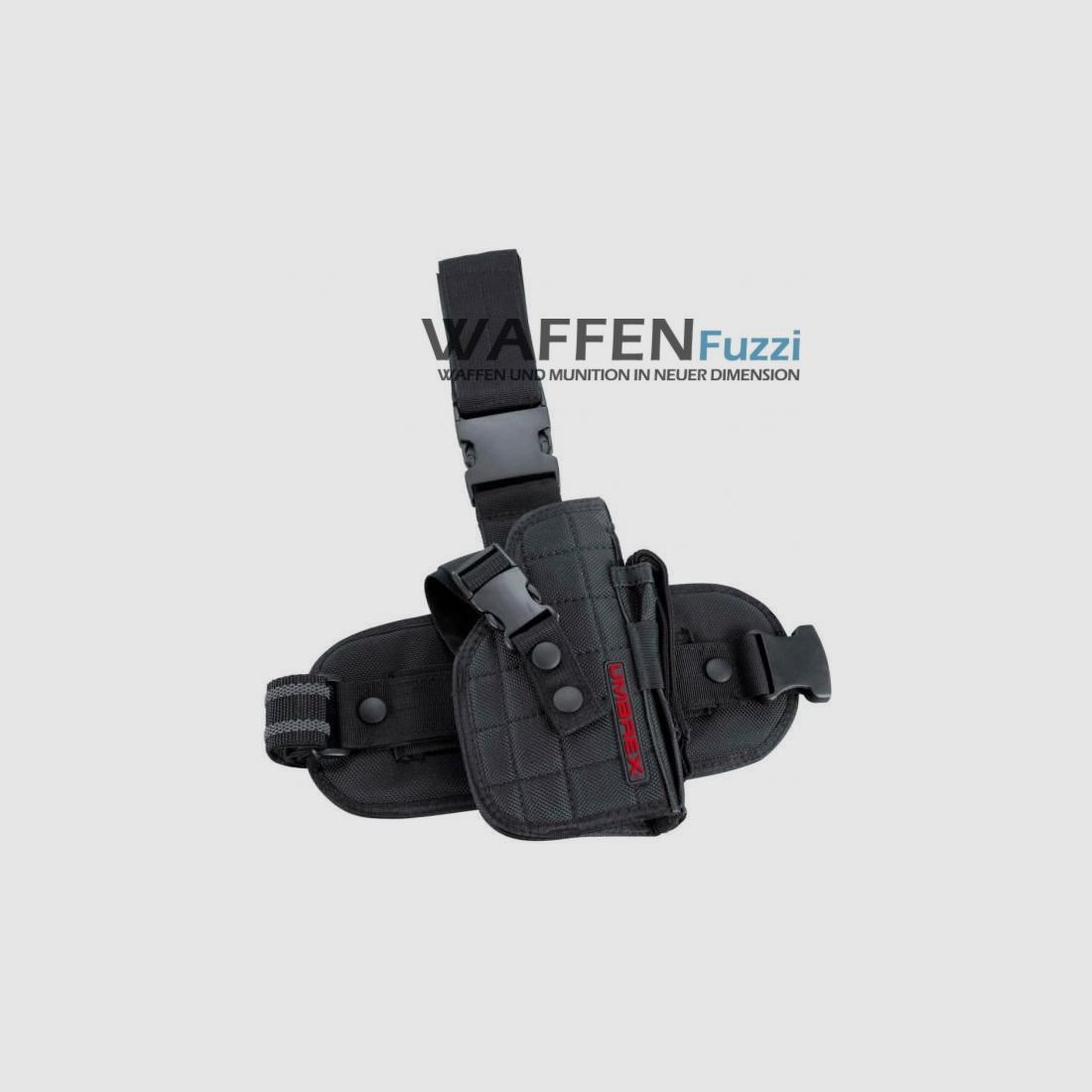 Thigh holster with magazine pouch for handgun