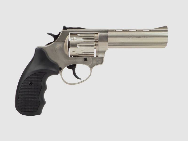 REVOLVER À BALLES À BLANCHE EKOL VIPER 4,5" - NICKELÉ - 9MM RK., image 3 sur 6
