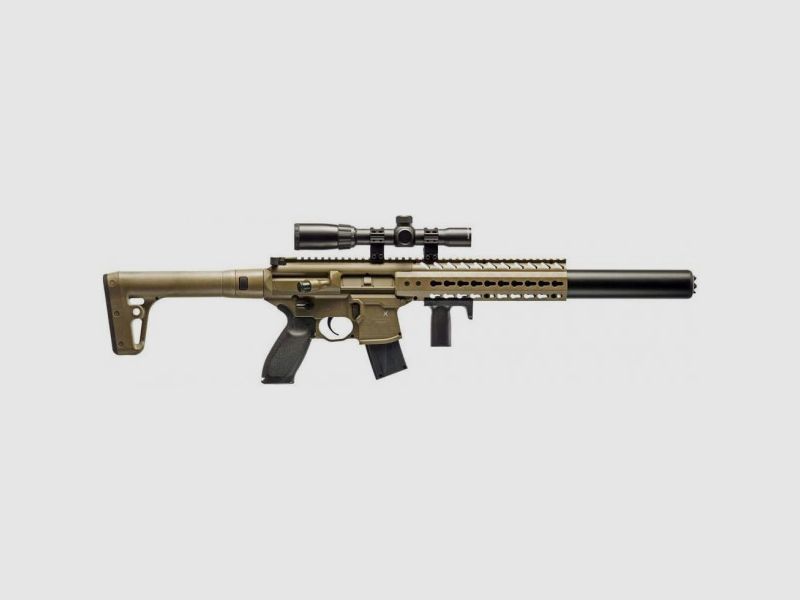 SIG SAUER MCX CO2-GEWEHR + 1-4x24 ZF - 4,5 MM DIABOLOS