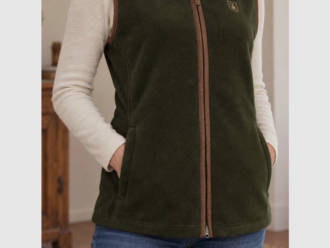 Fleeceweste Damen Deerhunter Cumbria grün 360 g/m², Bild 6 von 10