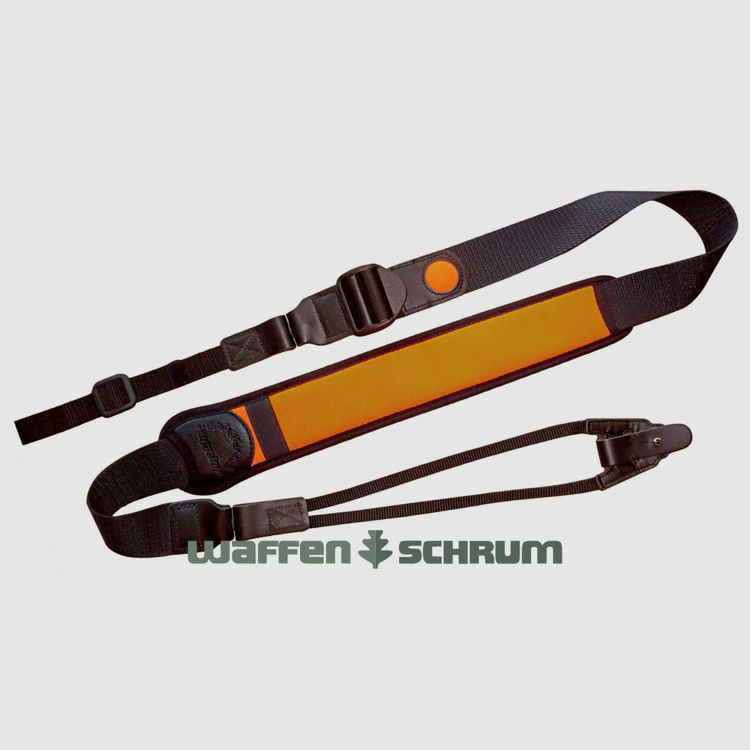 Sangle de fusil Niggeloh chasse au sanglier néoprène orange