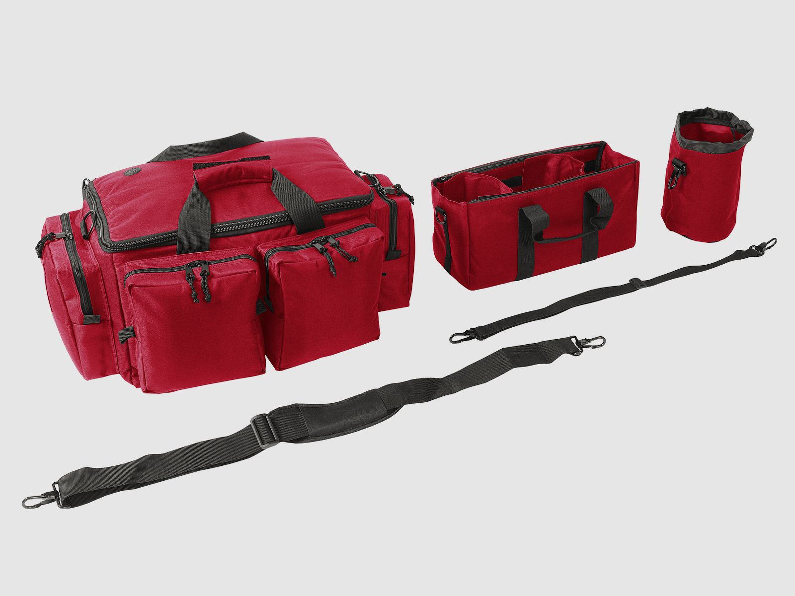 Bolsa de tiro ahg-Anschütz para armas cortas y accesorios (rojo)