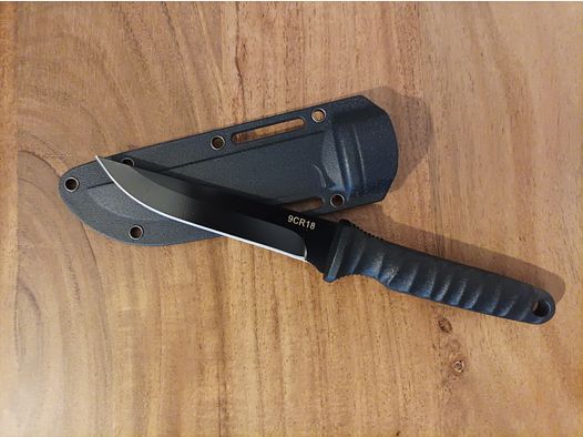 Schönes Taschenmesser Edelstahl mit Scheide zum einrasten.