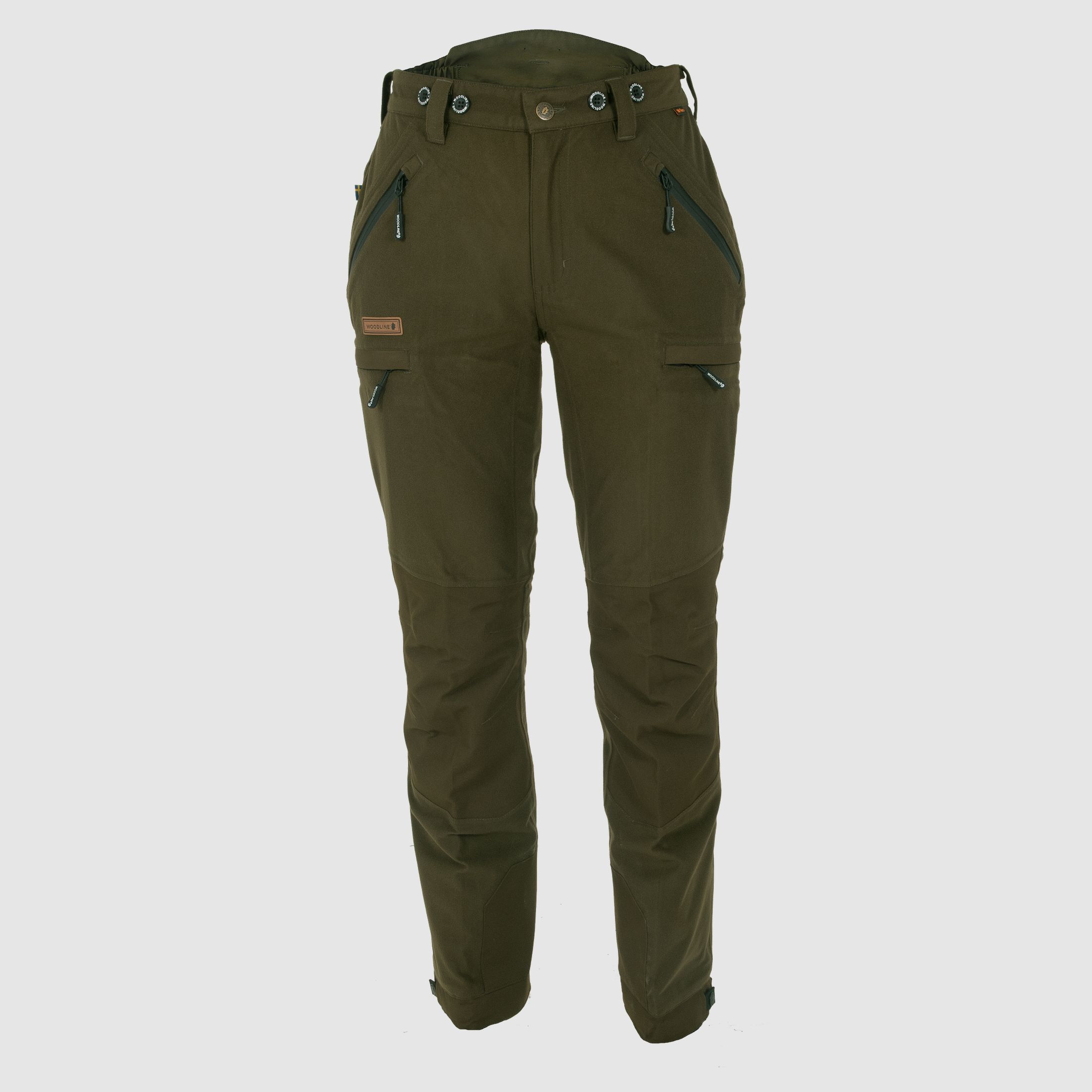 Woodline Stone Hose Damen Grün - 44