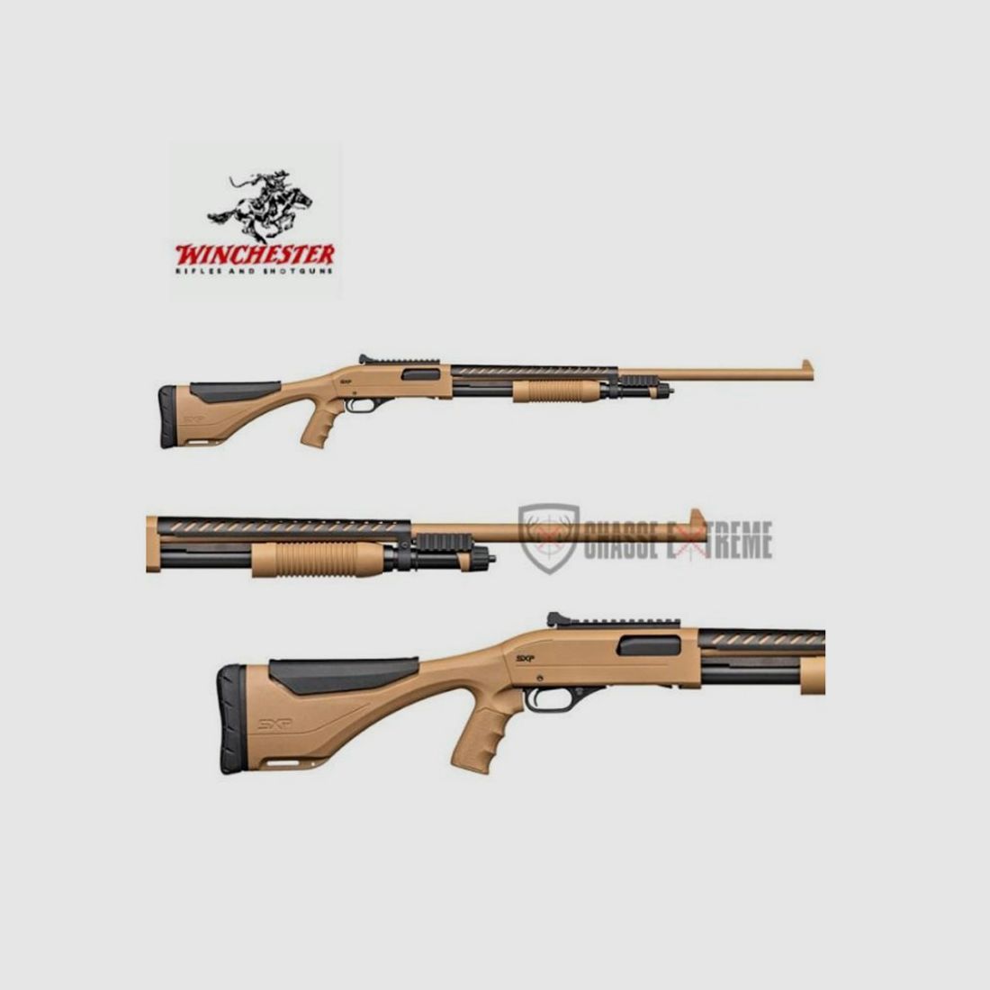 Geweer WINCHESTER Sxp EXtrem Dark Earth Defender met getrokken loop Kal. 12, afbeelding 1 van 3