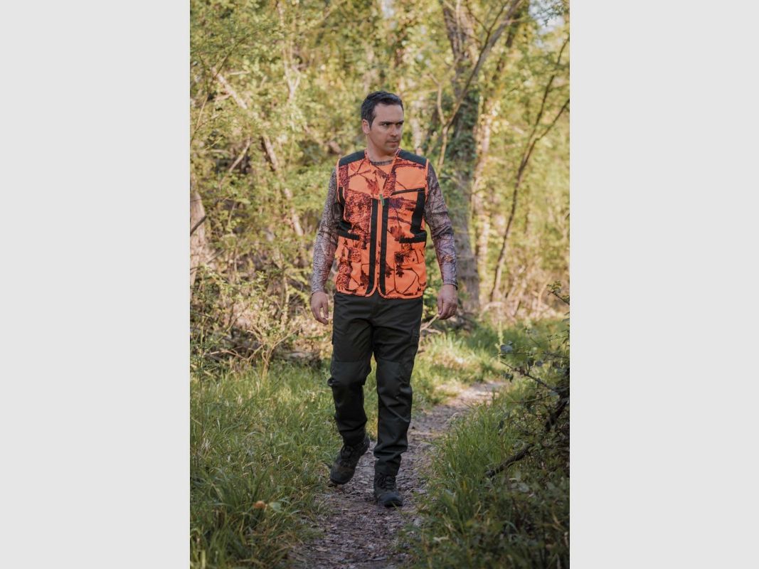 Somlys/Treeland Jagdweste T254 camo orange, Bild 2 von 2
