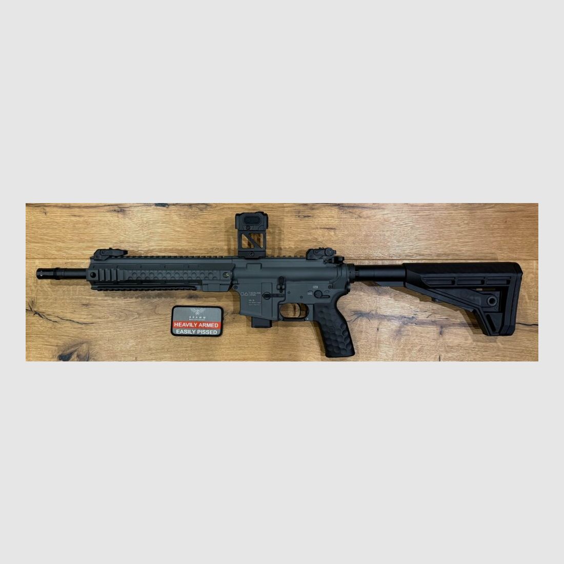 Oberland Arms OA-15 PR M9 SHORT, 12" in battleship grey