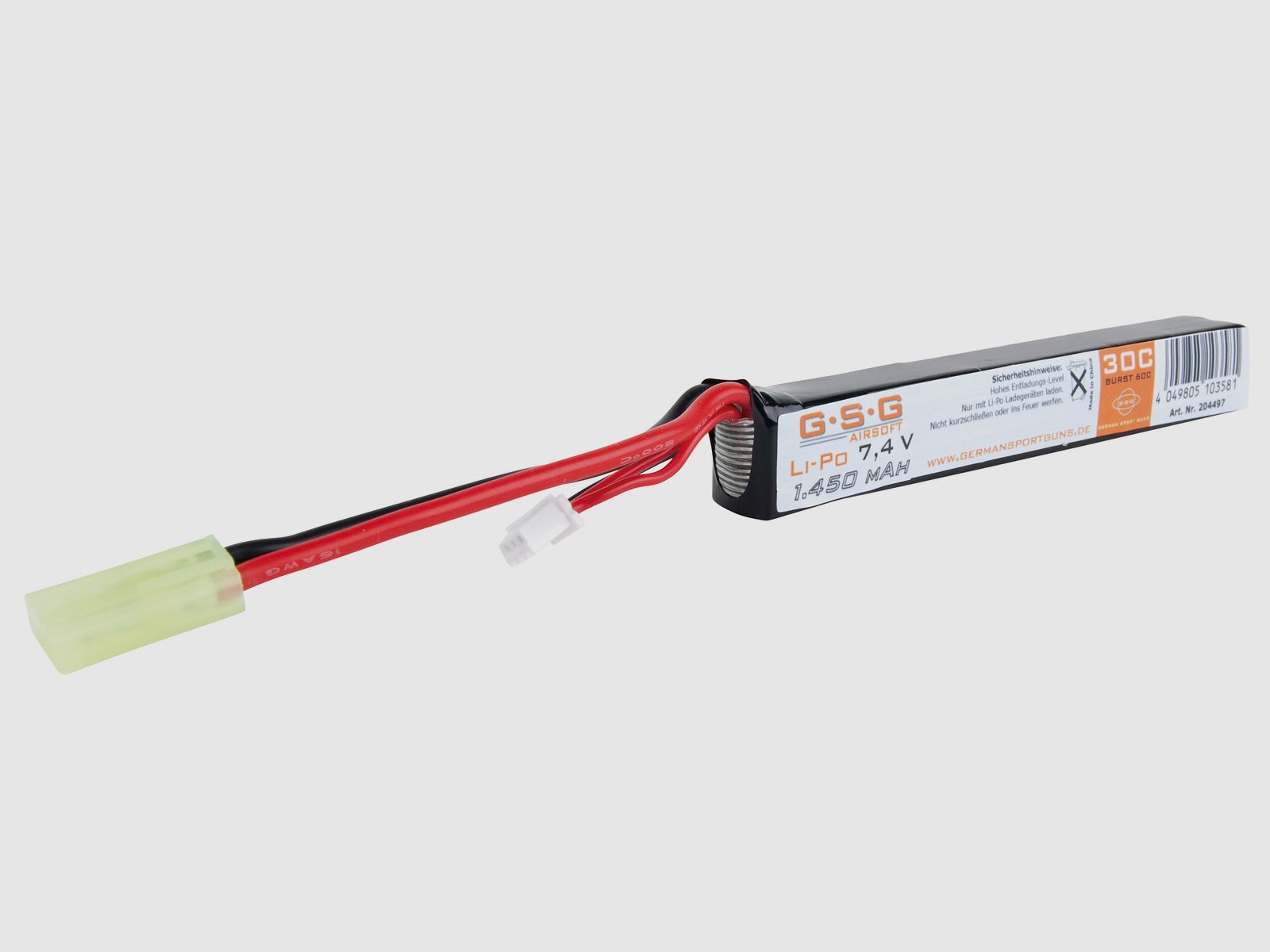 GSG Battery Li-Po 7.4V | 1,450 mAh - Airsoft