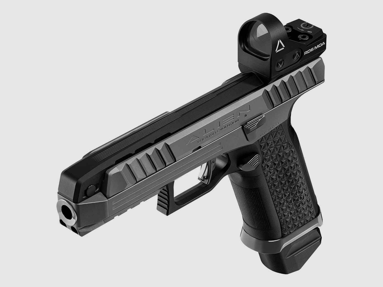 Laugo Arms pistool Mod. ALIEN Creator Pro Kit 9mm Luger | Grey/Black, afbeelding 2 van 9