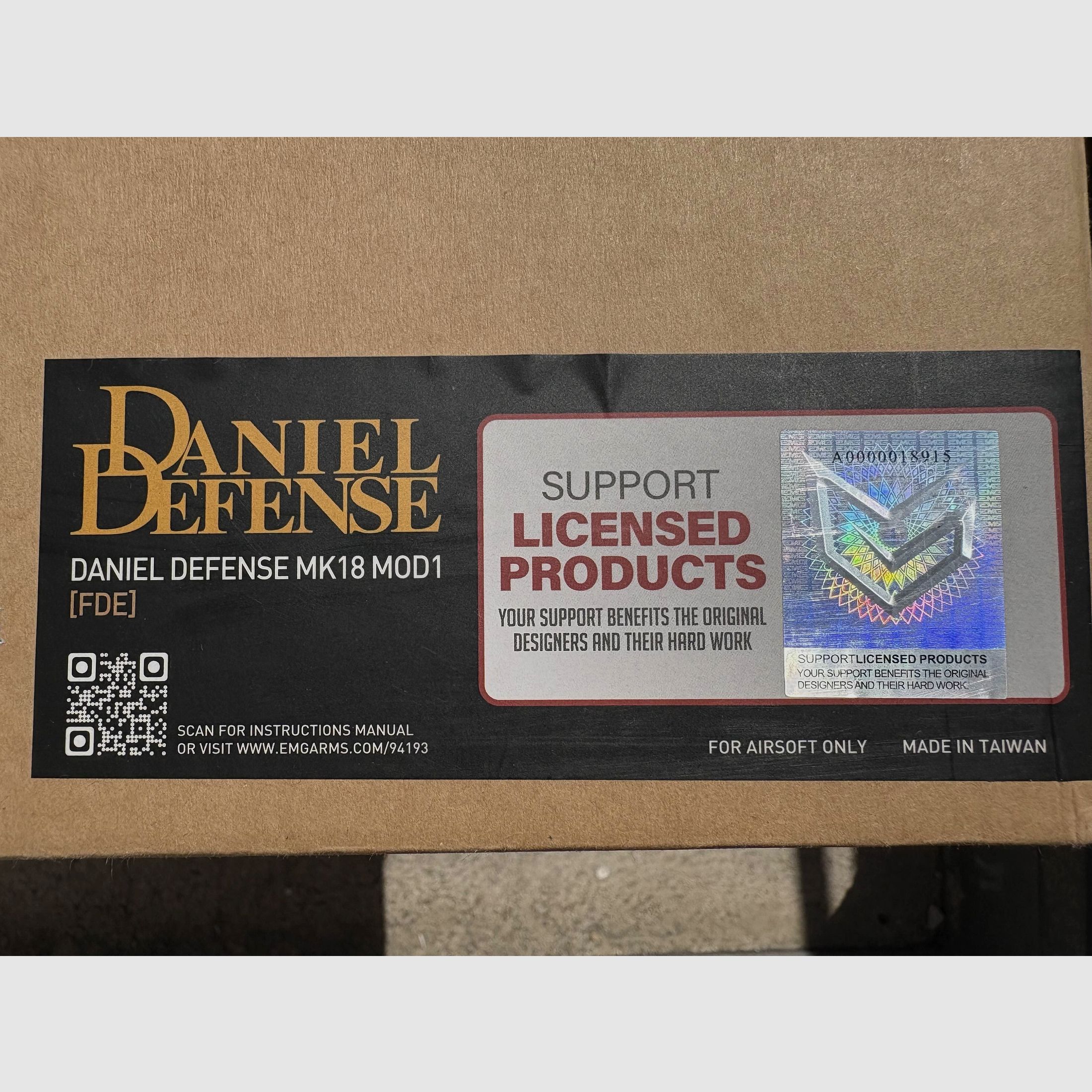 GHK x Colt/Daniel Defense M4 MK. 18 Mod. 1 GBBR inkl. 5  M4 Gas Magazin (Gen.2)