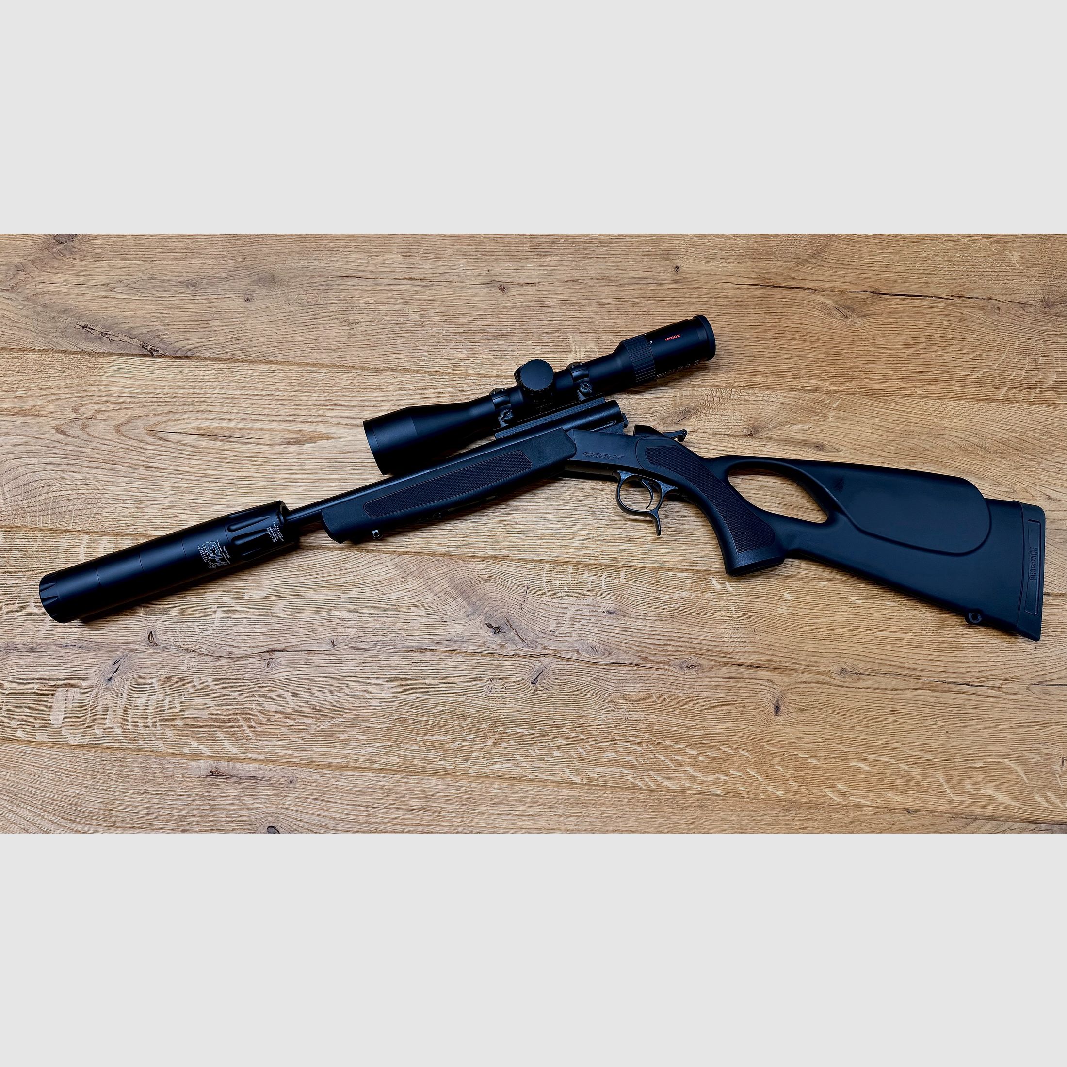 CVA Scout Karpersysteem Compleetset / LL 42cm / 5/8x24 / incl. Minox RS4 2,5-10x50 & A-Tec H3, afbeelding 7 van 9