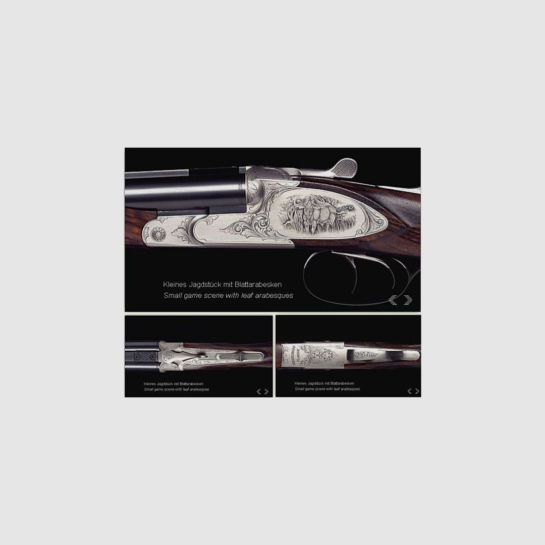 KRIEGHOFF Mehrpreis für Neuwaffe Gravur: Seitenplatte III Optima-Ultra-Classic-Hubertus