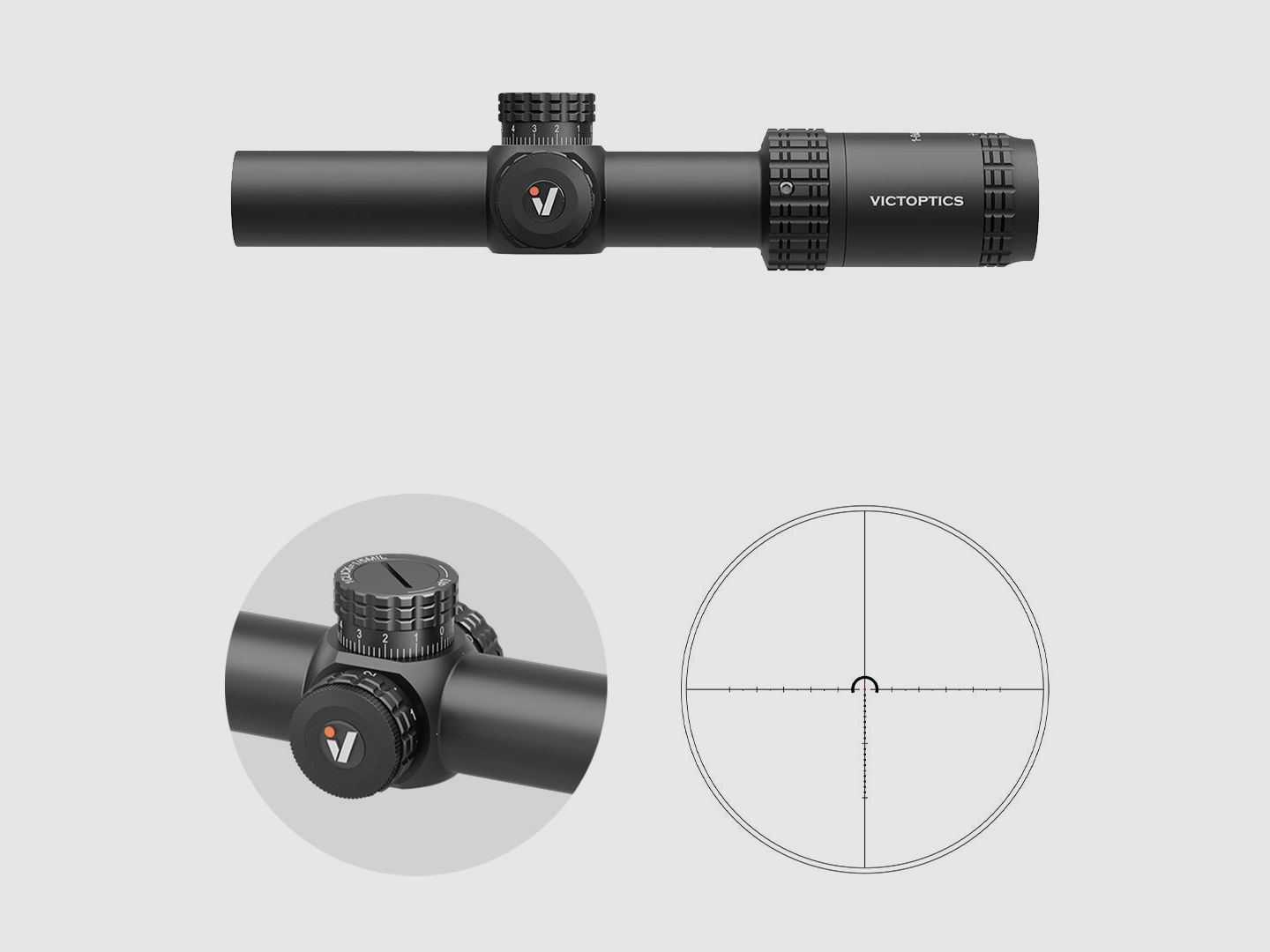 Victoptics OPSL33 S6 1-6x24i Fiber – 21mm Picatinny