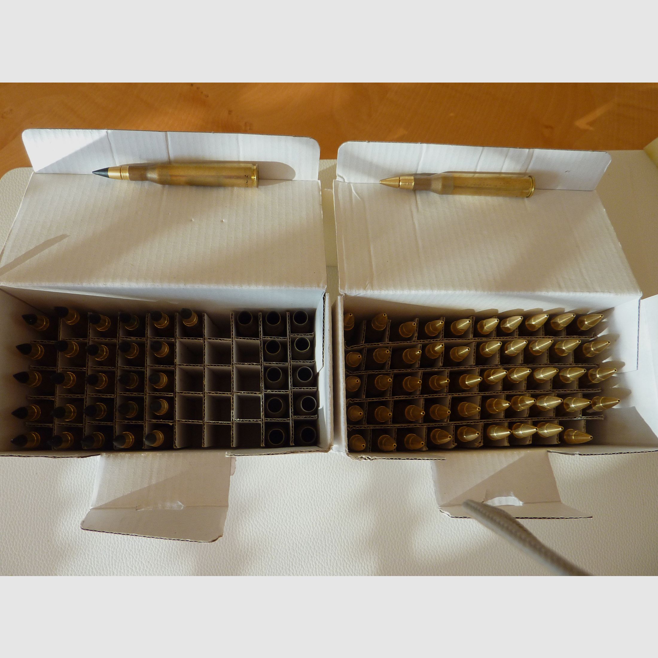 Lutz Möller Original Munition Kal.: .270 Win, 50 Patronen mit Geschoss 6805, 27 mit Geschoss 6863