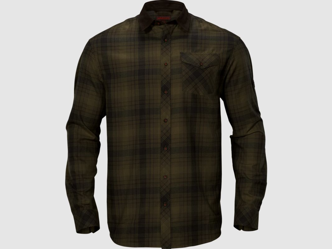 Härkila Herren Hemd Driven Hunt Olive green check
