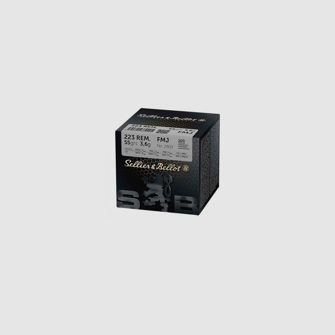 Sellier & Bellot .223 Rem FMJ 55 gr Bulk (100 Stk.)