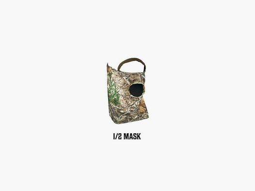 Maschera 1/2 faccia stretch con foro per bocca camo Realtree Edge