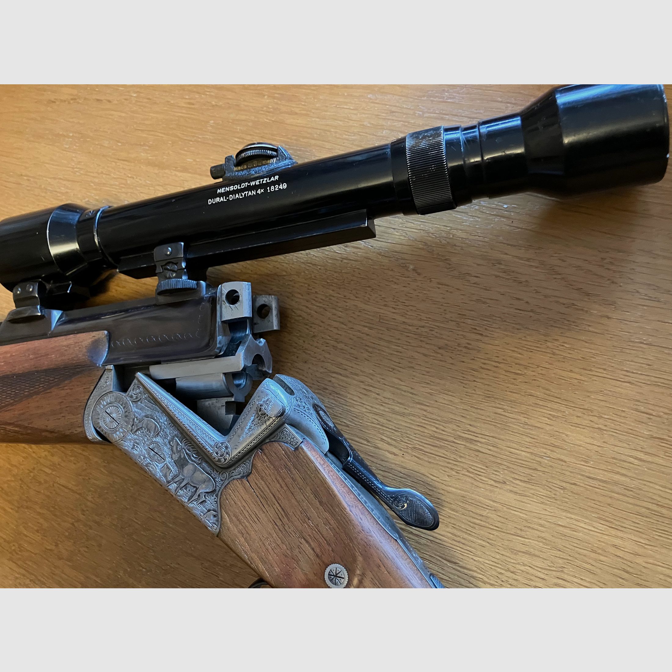 FERLACHER Bockbüchsflinte cal 7 x 57 + 16/70 mit ZF Hensoldt 4-fach, guter Zustand!