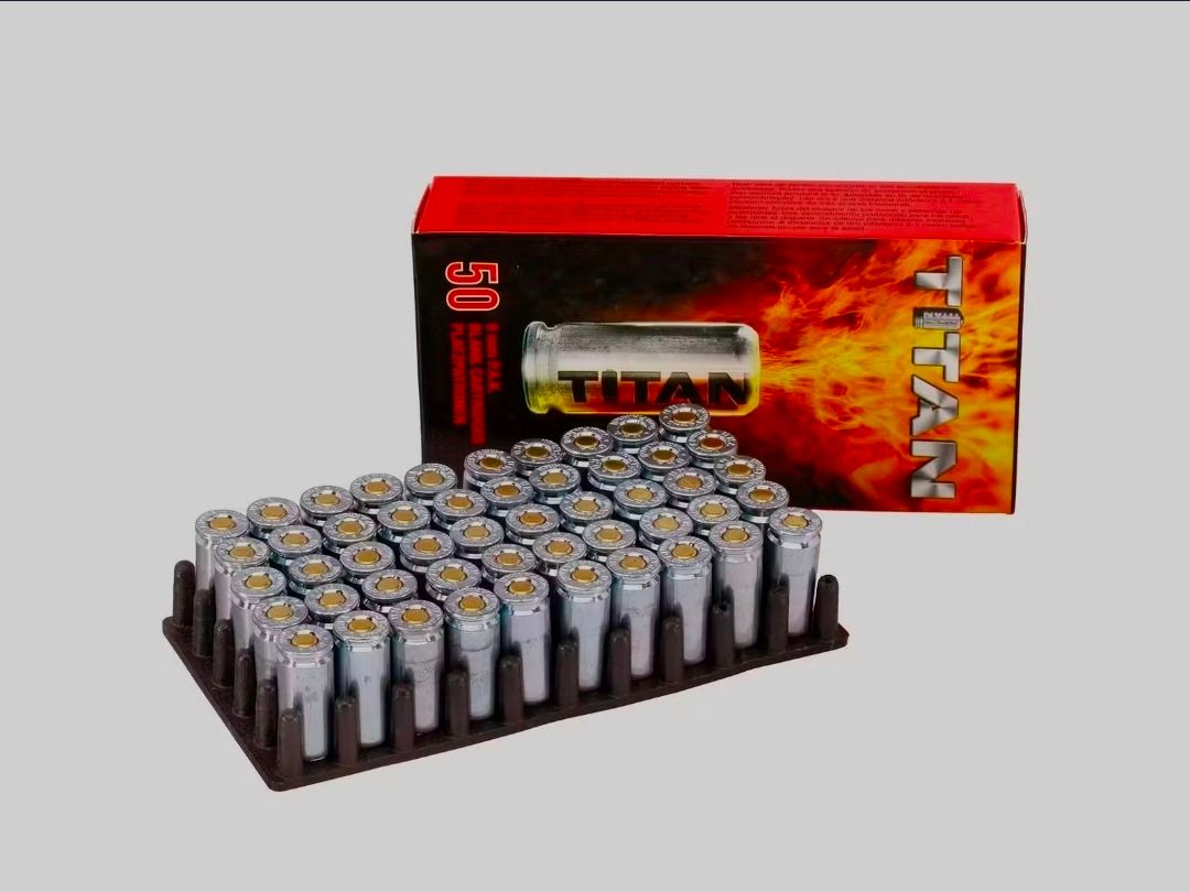 Perfecta Titan cartouches à blanc 9mm P.A.K.