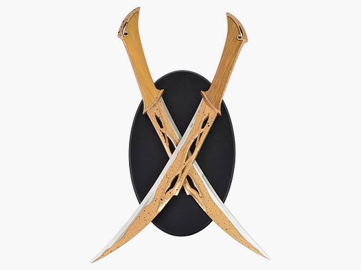 Dolche von Tauriel mit Wandhalterung