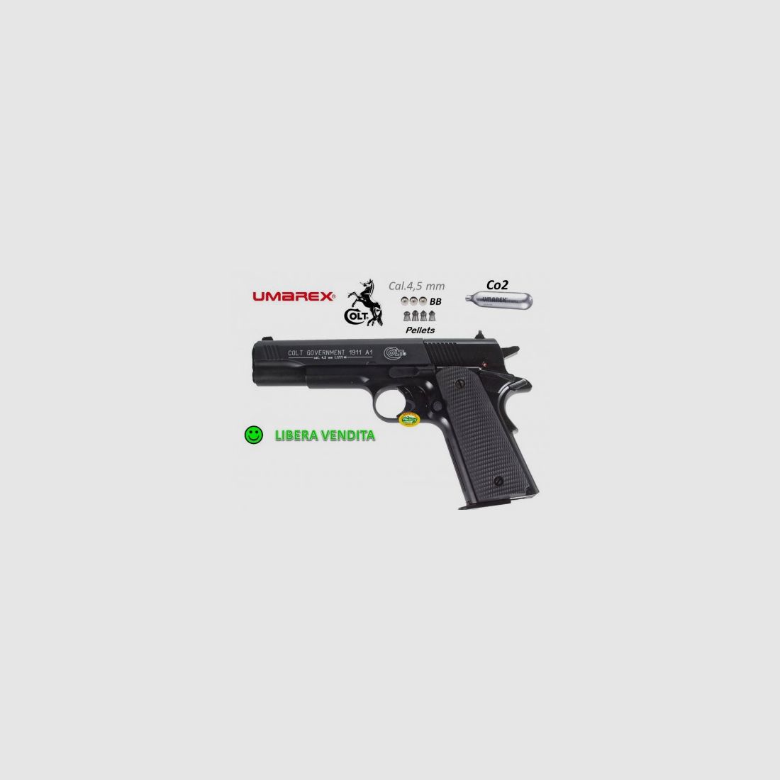 UMAREX COLT 1911 GOVT CO2 cal. 4,5 mm