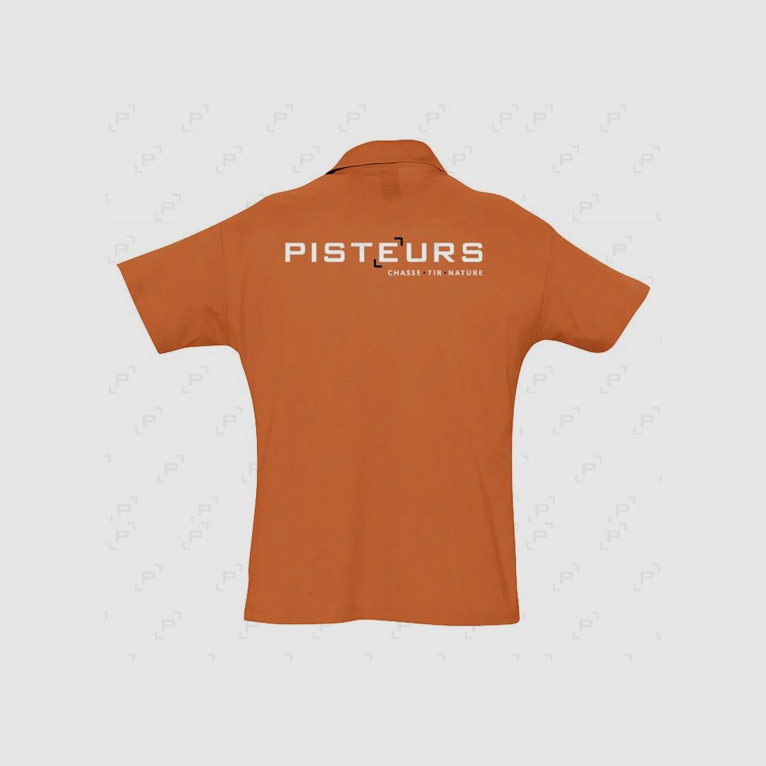 Polo Herren PISTEURS SUMMER orange, Bild 2 von 2