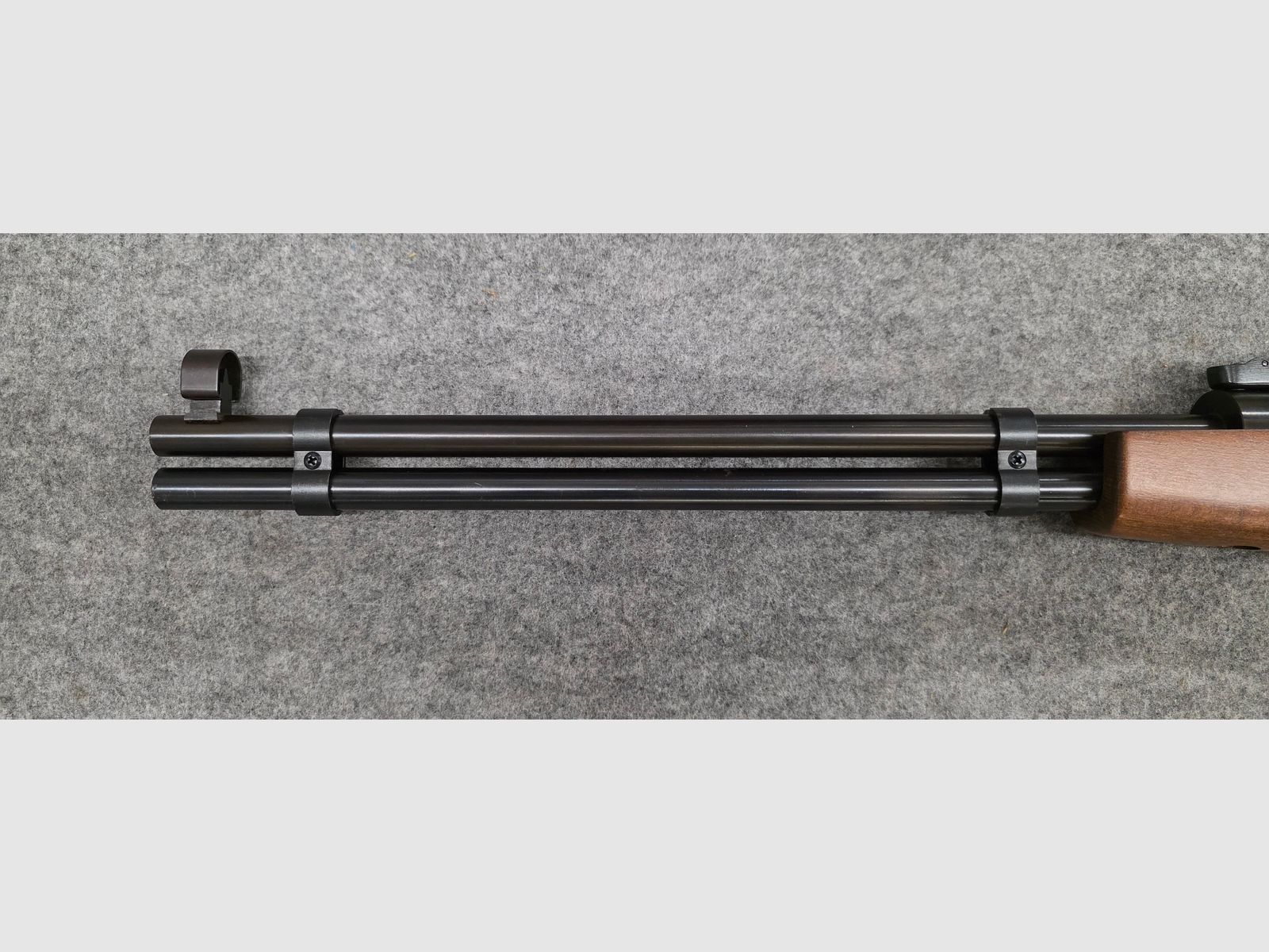 Con foglio pubblicitario e manuale d'uso !!! Raro fucile ad aria compressa Western a leva inferiore Haenel Mod. 580 in ottime condizioni, immagine 15 di 20