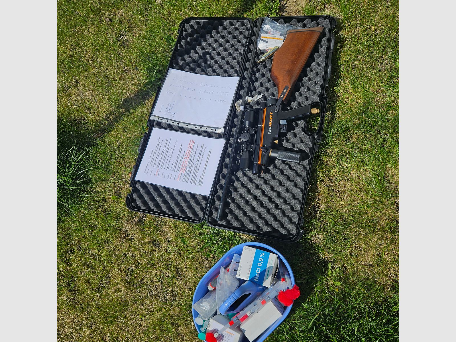 Bijna nieuw narcosegeweer TELINJECT Vario 5V.